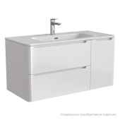 Тумба подвесная, белый, 100 см, Edifice, IDDIS, EDI10W1i95. Подходит умывальник 0101000i28 — фото, характеристики, купить в PUSHKIN-CLIMBO