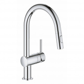 Смеситель для кухни GROHE Minta с выдвижным изливом, хром (32321002) — фото, характеристики, купить в PUSHKIN-CLIMBO