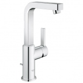 Смеситель для раковины GROHE Lineare с донным клапаном и высоким изливом, 23296000 — фото, характеристики, купить в PUSHKIN-CLIMBO