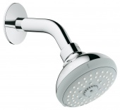 Верхний душ с кронштейном GROHE Tempesta Classic, 4 режима, диаметр 100 мм, 27870000 — фото, характеристики, купить в PUSHKIN-CLIMBO