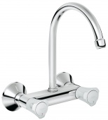 Смеситель для кухни GROHE Costa L, настенный с высоким изливом, 31191001 — фото, характеристики, купить в PUSHKIN-CLIMBO