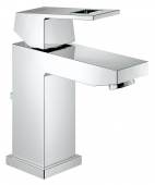 Смеситель для раковины GROHE Eurocube с донным клапаном и ограничением расхода воды, 2312700E — фото, характеристики, купить в PUSHKIN-CLIMBO