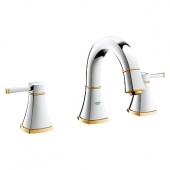 Смеситель для раковины GROHE Grandera с донным клапаном и низким изливом, 20417IG0 — фото, характеристики, купить в PUSHKIN-CLIMBO