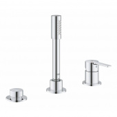 Смеситель для ванны GROHE Lineare New на 3 отверстия, хром (19965001) — фото, характеристики, купить в PUSHKIN-CLIMBO
