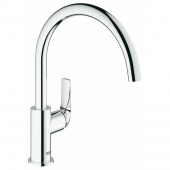 Смеситель для кухни GROHE BauCurve, высокий излив, хром (31231000) — фото, характеристики, купить в PUSHKIN-CLIMBO