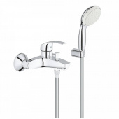 Смеситель для ванны GROHE Eurosmart New с душевым набором, хром (3330220A) — фото, характеристики, купить в PUSHKIN-CLIMBO
