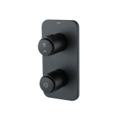 Встраиваемый смеситель с двумя выходами с управлением Push Control, черный матовый, Slide, IDDIS — фото, характеристики, купить в PUSHKIN-CLIMBO