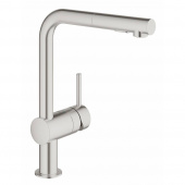 Смеситель для кухни GROHE Minta, суперсталь (30274DC0) — фото, характеристики, купить в PUSHKIN-CLIMBO