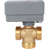 STOUT Компактный 3-Ходовой зональный клапан, сервопривод 230V, с кабелем 1м., НР 1 1/4" — фото, характеристики, купить в PUSHKIN-CLIMBO