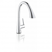 Смеситель для кухни GROHE Zedra Touch cенсорный однорычажный, хром (30219002) — фото, характеристики, купить в PUSHKIN-CLIMBO