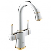 Смеситель для раковины GROHE Grandera с донным клапаном и поворотным изливом, 21107IG0 — фото, характеристики, купить в PUSHKIN-CLIMBO