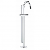 Смеситель для ванны GROHE Atrio New с душевым гарнитуром, верхняя монтажная часть, напольный монтаж, хром (32653003) — фото, характеристики, купить в PUSHKIN-CLIMBO