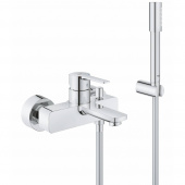 Смеситель для ванны GROHE Lineare New с душевым гарнитуром, хром (33850001) — фото, характеристики, купить в PUSHKIN-CLIMBO