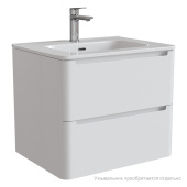 Тумба подвесная, белый, 60 см, Edifice,  IDDIS, EDI60W0i95. Подходит умывальник  0106000i28 — фото, характеристики, купить в PUSHKIN-CLIMBO