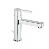 Смеситель для раковины GROHE Lineare с донным клапаном и средним изливом, 23443000 — фото, характеристики, купить в PUSHKIN-CLIMBO