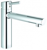 Смеситель для кухни GROHE Concetto со средним изливом для монтажа перед окном, 31210001 — фото, характеристики, купить в PUSHKIN-CLIMBO