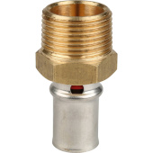 STOUT Переходник с наружной резьбой 3/4"x16 для металлопластиковых труб прессовой — фото, характеристики, купить в PUSHKIN-CLIMBO