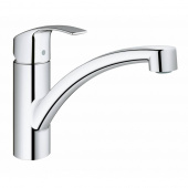 Смеситель для кухни GROHE Eurosmart new с низким изливом и ограничением расхода воды, хром (3328120E) — фото, характеристики, купить в PUSHKIN-CLIMBO
