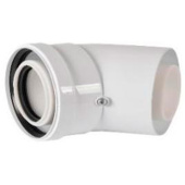RCA-8610-000045 Отвод конденсационный угол 45гр. D60/100 — фото, характеристики, купить в PUSHKIN-CLIMBO