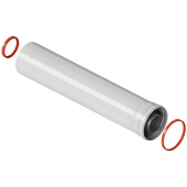 RCA-6010-002000 Удлинитель дымохода коакс. раструбн. 60/100 L 2000 — фото, характеристики, купить в PUSHKIN-CLIMBO