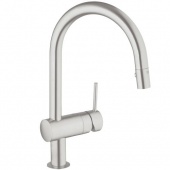 Смеситель для кухни GROHE Minta с выдвижным C-изливом, 32321DC0 — фото, характеристики, купить в PUSHKIN-CLIMBO