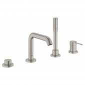 Смеситель GROHE Essence New для ванны на 4 отверстия, суперсталь (19578DC1) — фото, характеристики, купить в PUSHKIN-CLIMBO