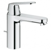 Смеситель для раковины GROHE Eurosmart Cosmopolitan с донным клапаном и энергосберегающим картриджем, средний излив, 2339600E — фото, характеристики, купить в PUSHKIN-CLIMBO