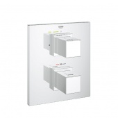 Термостат для душа GROHE Grohtherm Cube с переключателем (верхняя монтажная часть), 19959000 — фото, характеристики, купить в PUSHKIN-CLIMBO