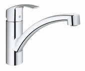 Смеситель для кухни GROHE Eurosmart с низким изливом и энергосберегающим картриджем, 30260002 — фото, характеристики, купить в PUSHKIN-CLIMBO