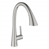 Смеситель для кухни GROHE Zedra New с профессиональной лейкой (3 режима), суперсталь (32294DC2) — фото, характеристики, купить в PUSHKIN-CLIMBO