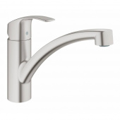Смеситель для кухни GROHE Eurosmart с низким изливом, суперсталь (33281DC2) — фото, характеристики, купить в PUSHKIN-CLIMBO