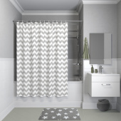 B07P118i11 Штора для ванной комнаты, коллекция Basic — фото, характеристики, купить в PUSHKIN-CLIMBO