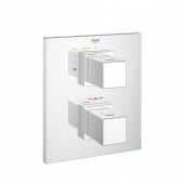Термостат для ванны GROHE Grohtherm Cube с переключателем (верхняя монтажная часть), 19958000 — фото, характеристики, купить в PUSHKIN-CLIMBO