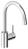 Смеситель для кухни GROHE Concetto с выдвижным высоким изливом, 32663001 — фото, характеристики, купить в PUSHKIN-CLIMBO