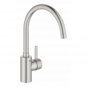 Смеситель для кухни GROHE Eurosmart Cosmopolitan, высокий излив, суперсталь (32843DC2) — фото, характеристики, купить в PUSHKIN-CLIMBO