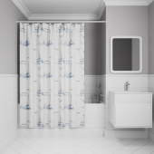 Штора для ванной, 200x180 см, Полиэстер, IDDIS, BO02P18i11 — фото, характеристики, купить в PUSHKIN-CLIMBO