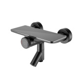 Смеситель для ванны с управлением Push Control черный матовый Shelfy IDDIS — фото, характеристики, купить в PUSHKIN-CLIMBO