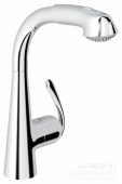 Смеситель для кухни GROHE Zedra с выдвижным изливом/лейкой, 32553000 — фото, характеристики, купить в PUSHKIN-CLIMBO