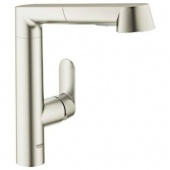 Смеситель для кухни GROHE K7 с выдвижным изливом, 32176DC0 — фото, характеристики, купить в PUSHKIN-CLIMBO