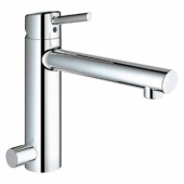 Смеситель для кухни GROHE Concetto со средним изливом с запорным вентилем, 31209001 — фото, характеристики, купить в PUSHKIN-CLIMBO