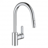 Смеситель для кухни GROHE Eurostyle Cosmopolitan, высокий излив, хром (31482003) — фото, характеристики, купить в PUSHKIN-CLIMBO