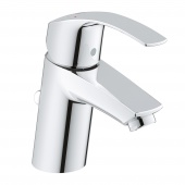 Смеситель для раковины GROHE Eurosmart с донным клапаном, S-size, 33265002 — фото, характеристики, купить в PUSHKIN-CLIMBO
