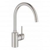 Смеситель для кухни GROHE Concetto New с высоким изливом, суперсталь (32661DC3) — фото, характеристики, купить в PUSHKIN-CLIMBO