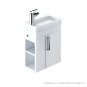 Тумба для ванной комнаты, подвесная, белая, 40 см, Torr, IDDIS, TOR40W1i95. Подходит умывальник 0014000U28 — фото, характеристики, купить в PUSHKIN-CLIMBO