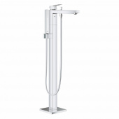 Смеситель для ванны GROHE Eurocube, свободностоящий, с ручным душем, хром (23672001) — фото, характеристики, купить в PUSHKIN-CLIMBO