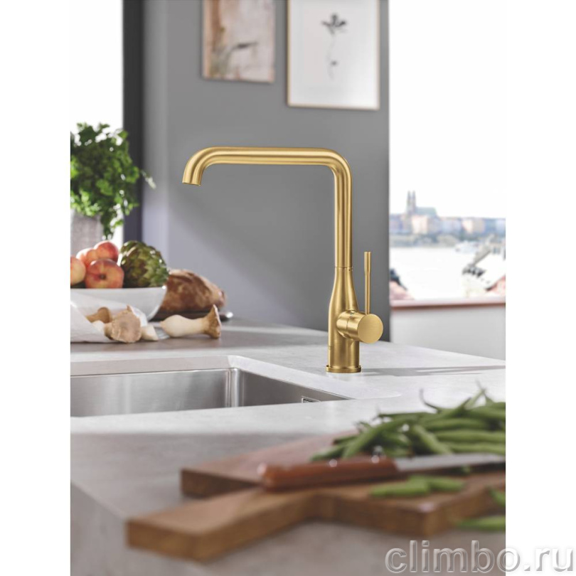 Смеситель для кухни GROHE Essence New, холодный рассвет матовый (30269GN0) — фото товара