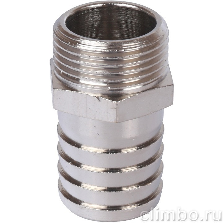 STOUT Штуцер НР никелированный 1"1/2x40 — фото товара