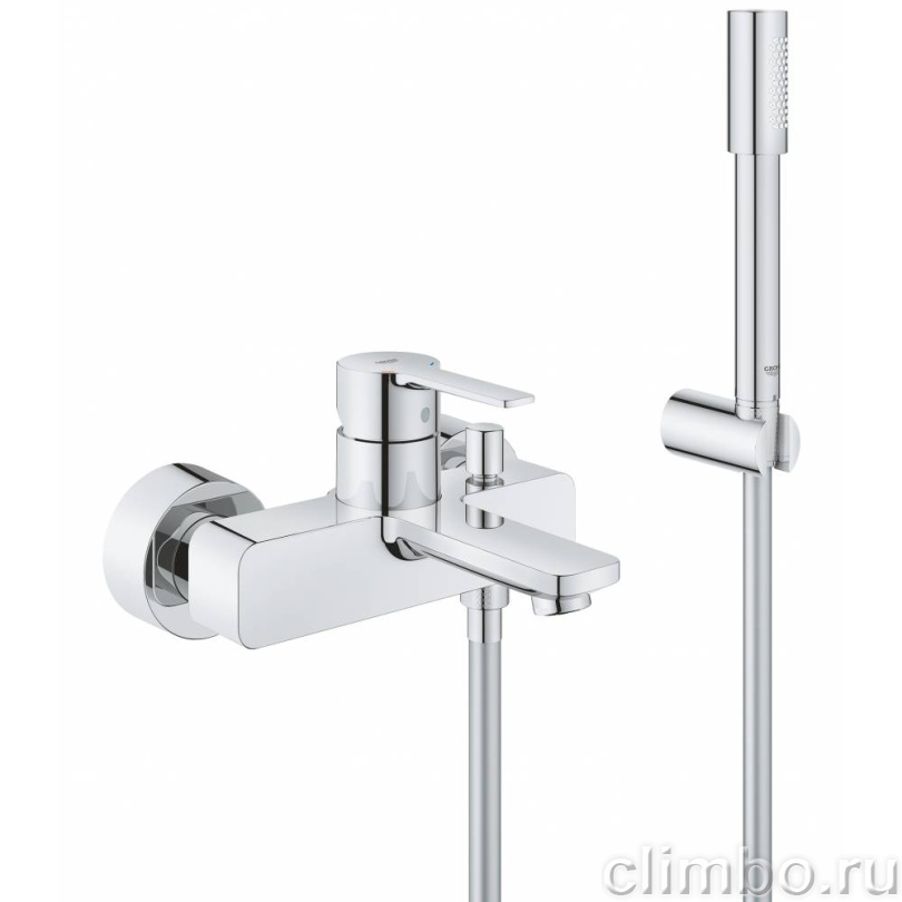 Смеситель для ванны GROHE Lineare New с душевым гарнитуром, хром (33850001) — фото товара