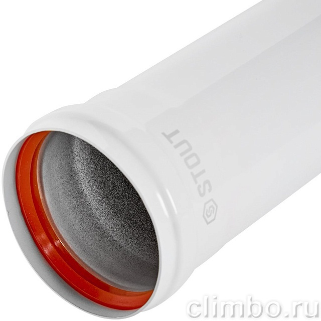 STOUT SCR-0080-001000 STOUT Удлинитель дымохода традиц. D80(п-м), L1000 — фото, детали конструкции