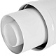 STOUT SCR-8610-800001 STOUT Оголовок вертикальный с ветрозащитой конденсац. коакс. D60(п)/100(п) БЕЛЫЙ узкий — фото, детали конструкции